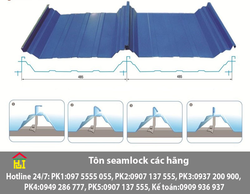 Bảng báo giá tôn seamlock