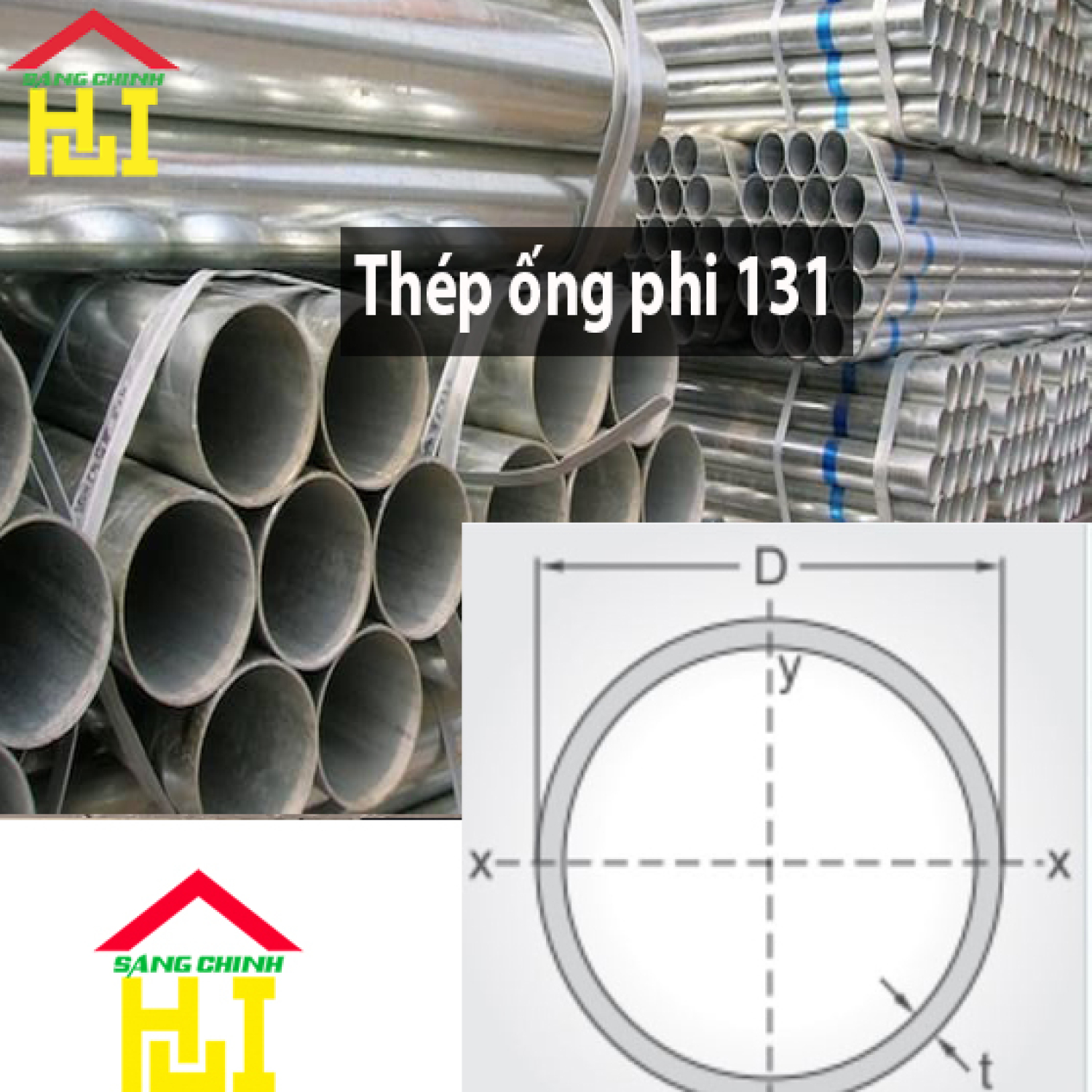 Thép ống phi 131