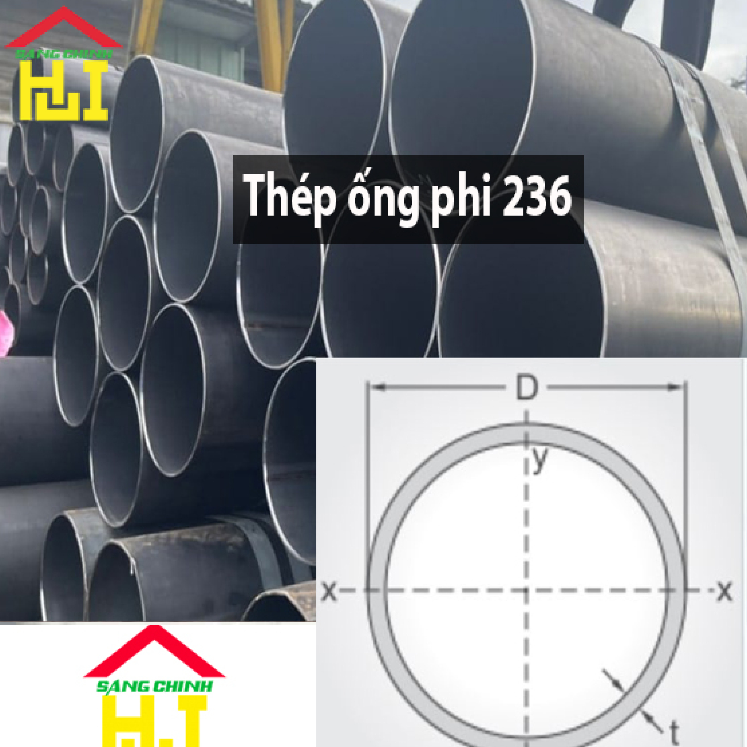 Thép ống phi 236
