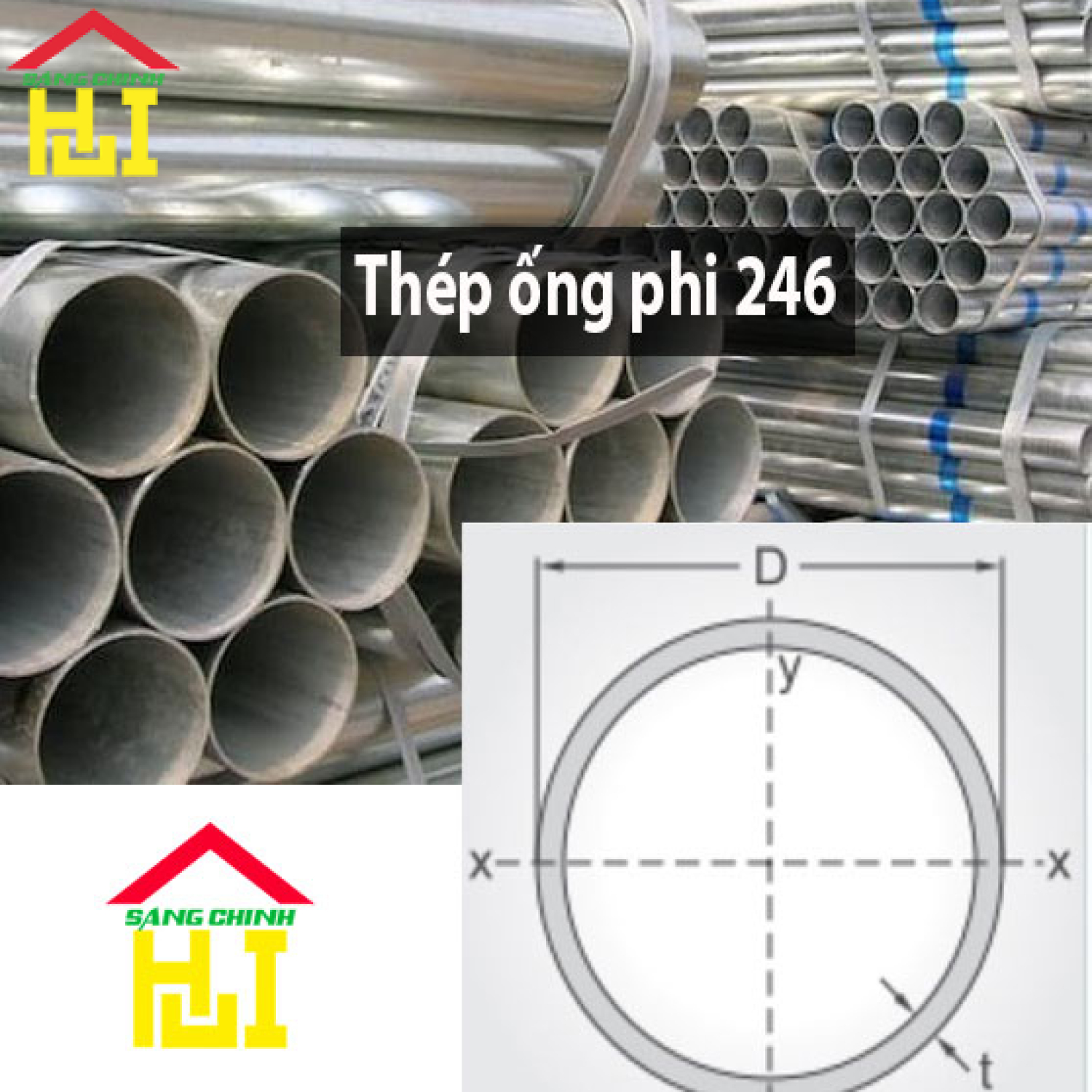 Thép ống phi 246