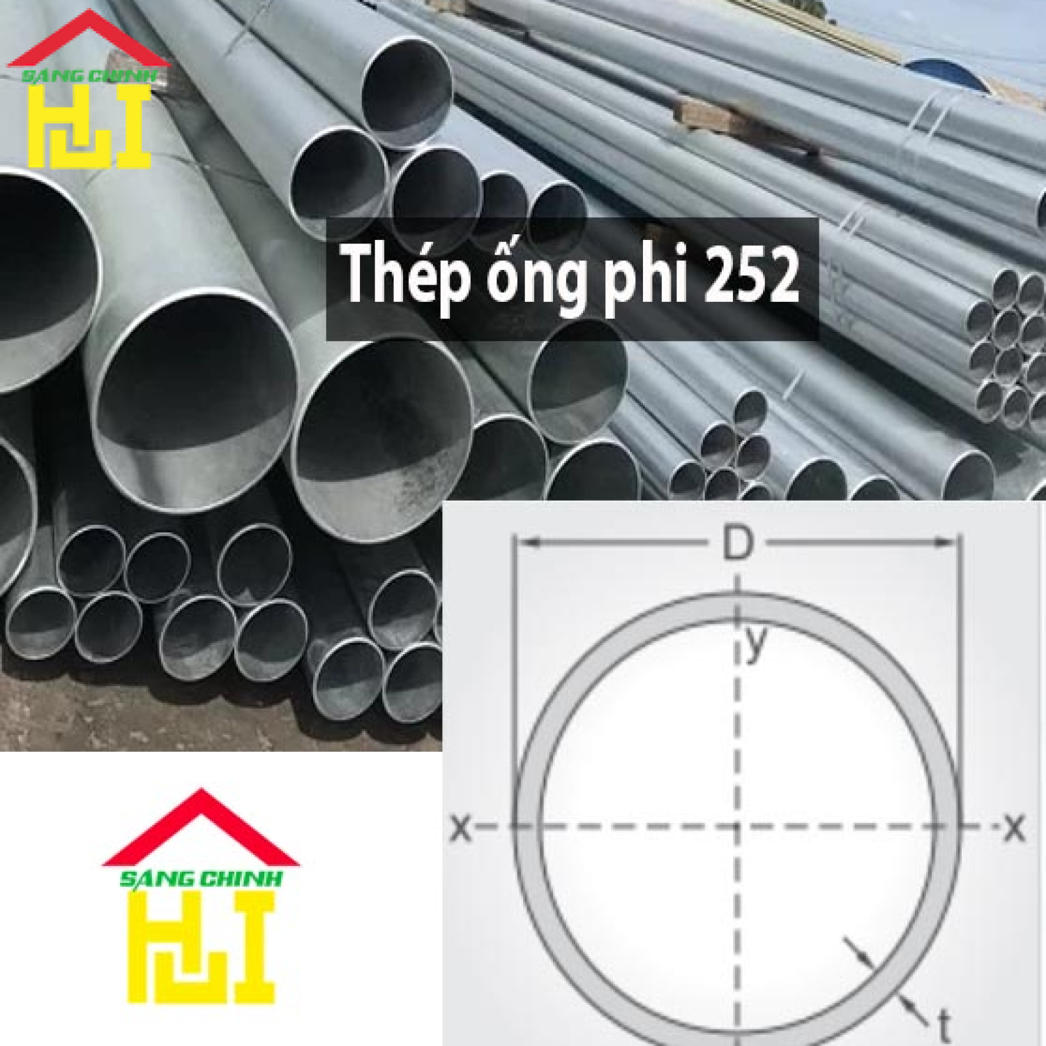 Thép ống phi 252