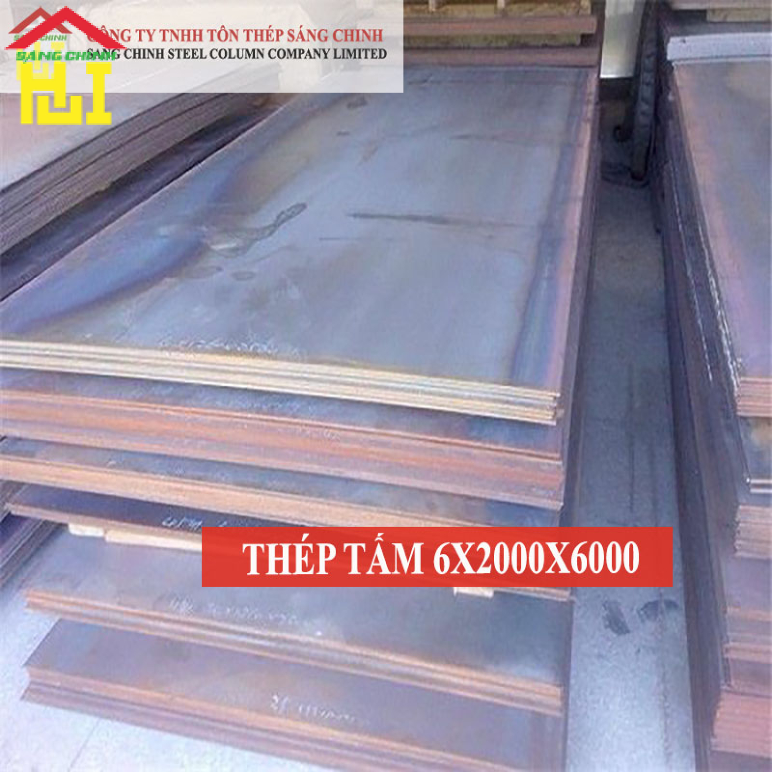 Thép tấm SS400/Q235B/A36 6 x 2000 x 6000