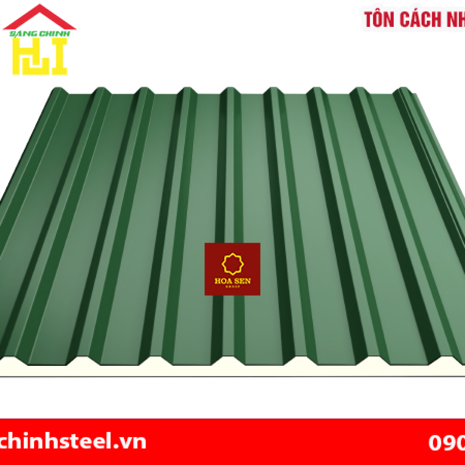 Tôn cách nhiệt 3 lớp Hoa Sen