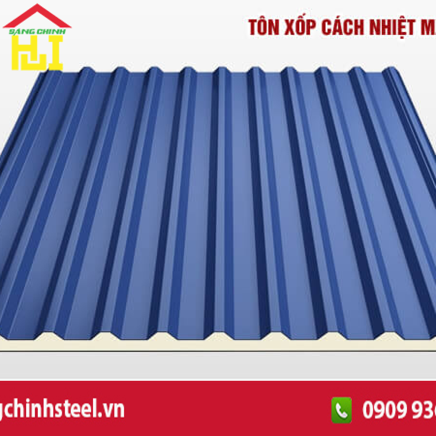 Tôn cách nhiệt màu xanh dương: Giải pháp mái nhà thông minh, tiết kiệm năng lượng và bền vững