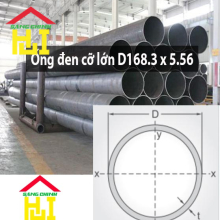 Ống đen cỡ lớn D168.3 x 5.56