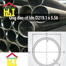 Ống đen cỡ lớn D219.1 x 5.56