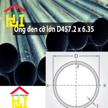 Ống đen cỡ lớn D457.2 x 6.35