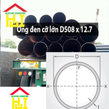 Ống đen cỡ lớn D508 x 12.7