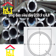 Ống đen siêu dày D59.9 x 4.8