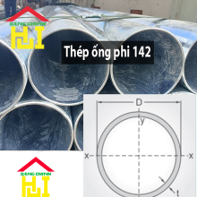Thép ống phi 142