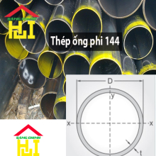 Thép ống phi 144