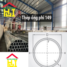 Thép ống phi 149