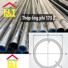 Thép ống phi 175