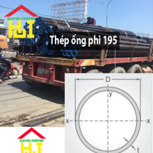 Thép ống phi 195