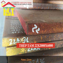 Thép tấm SS400/Q235B/A36 22 x 2000 x 6000
