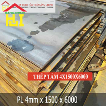 Thép tấm SS400/Q235B/A36 4 x 1500 x 6000