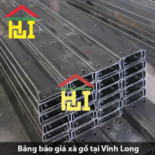 Bảng báo giá xà gồ tại Vĩnh Long