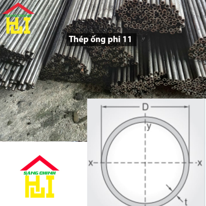 Thép ống phi 11