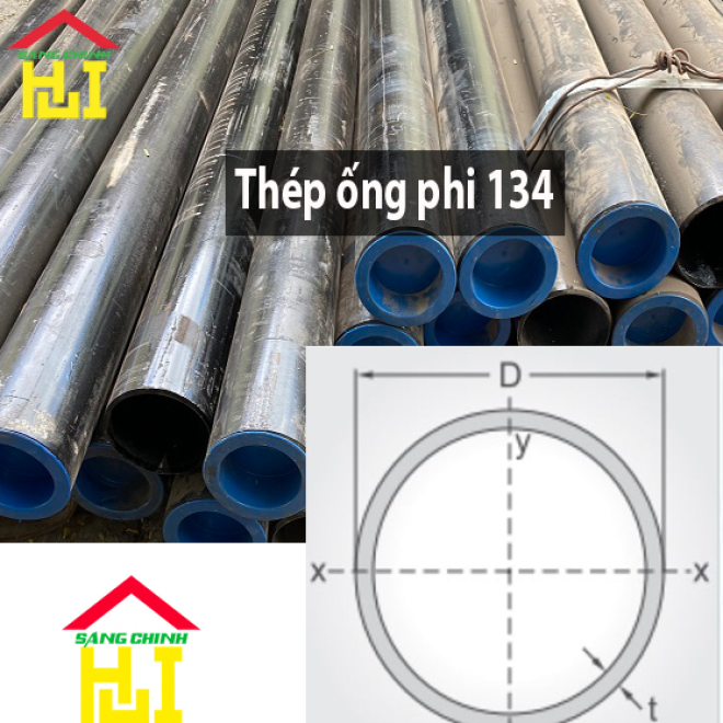 Thép ống phi 134