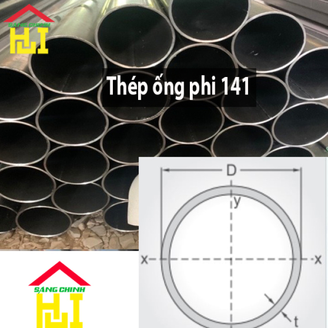 Thép ống phi 141