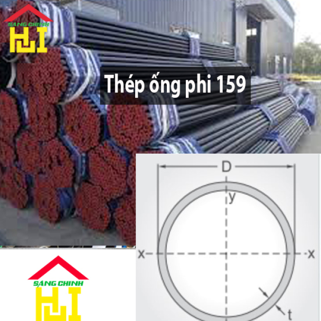 Thép ống phi 159