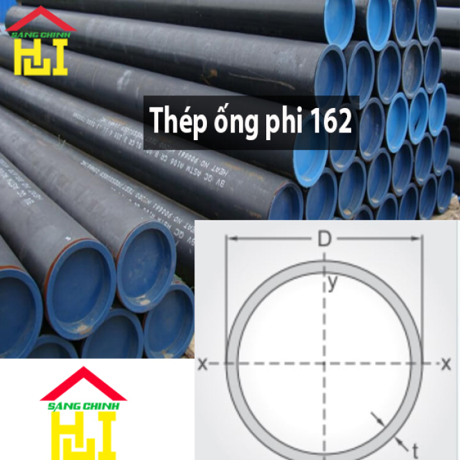 Thép ống phi 162