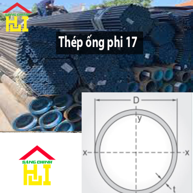 Thép ống phi 17