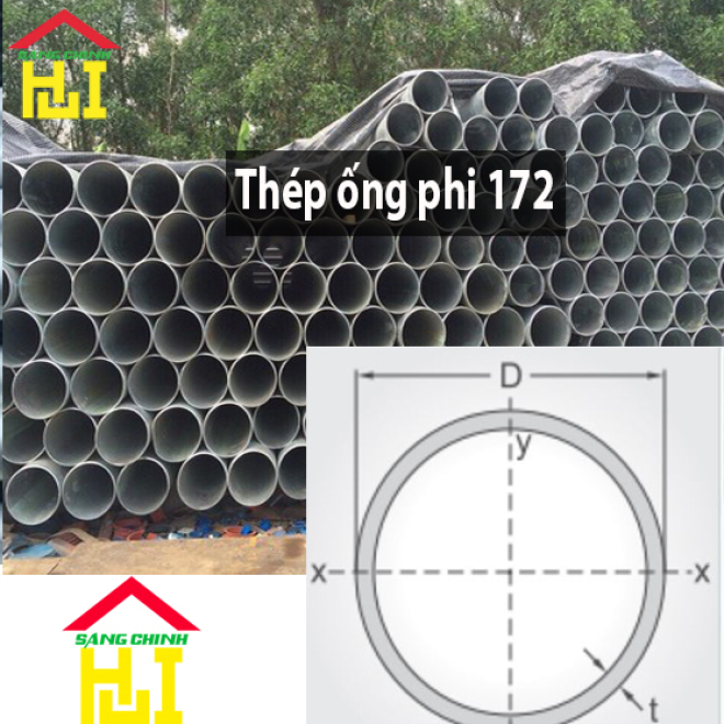 Thép ống phi 172