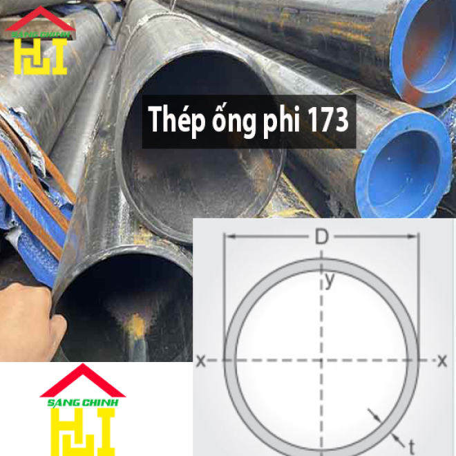 Thép ống phi 173