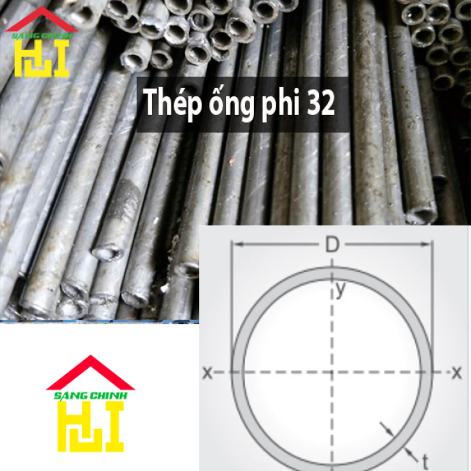 Thép ống phi 32