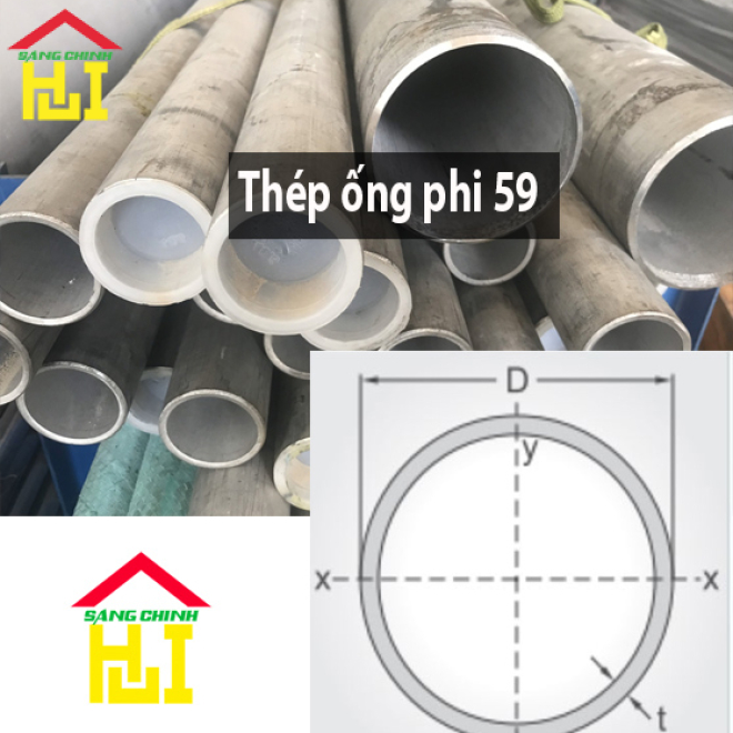 Thép ống phi 59