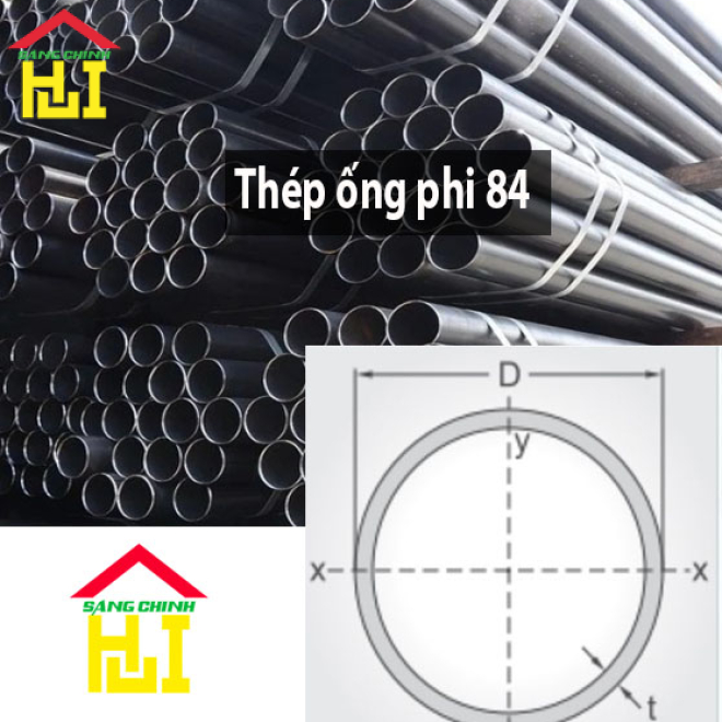 Thép ống phi 84