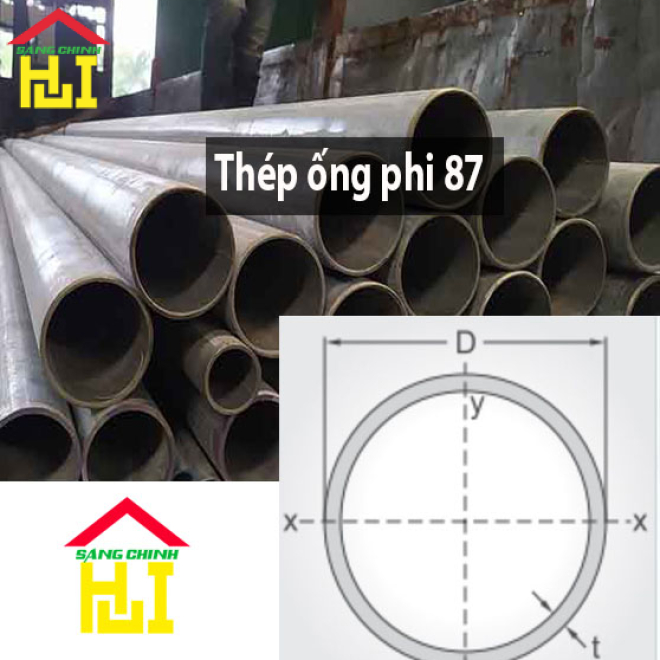 Thép ống phi 87