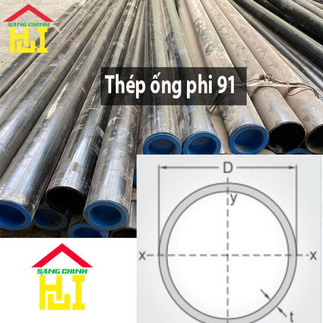 Thép ống phi 91