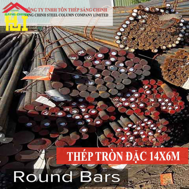 Thép tròn đặc phi 14 x 6m