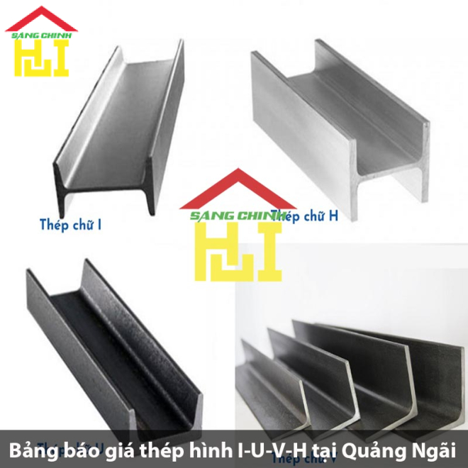 Bảng báo giá thép hình I-U-V-H tại Quảng Ngãi