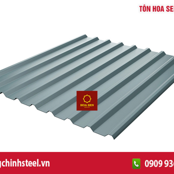 Tôn Hoa Sen màu lông chuột: Giải pháp lợp mái bền đẹp và tiết kiệm